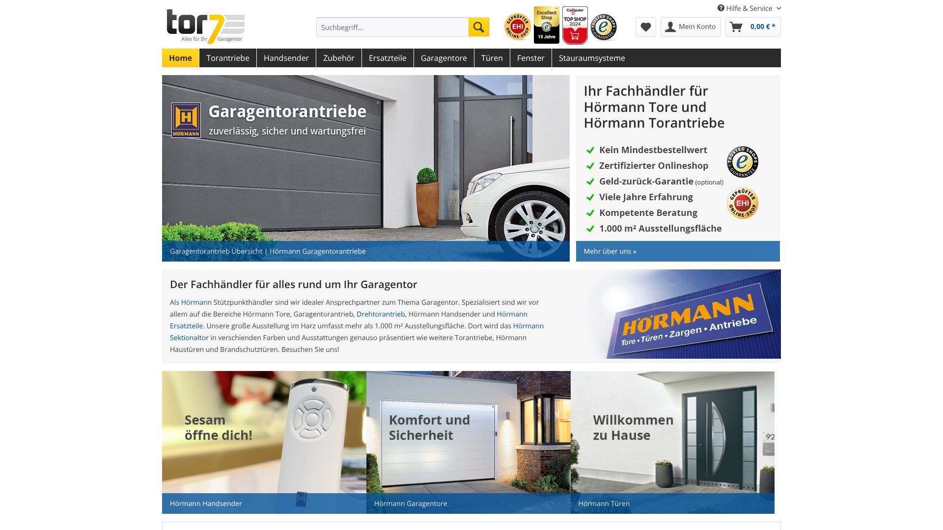 Screenshot von tor7.de