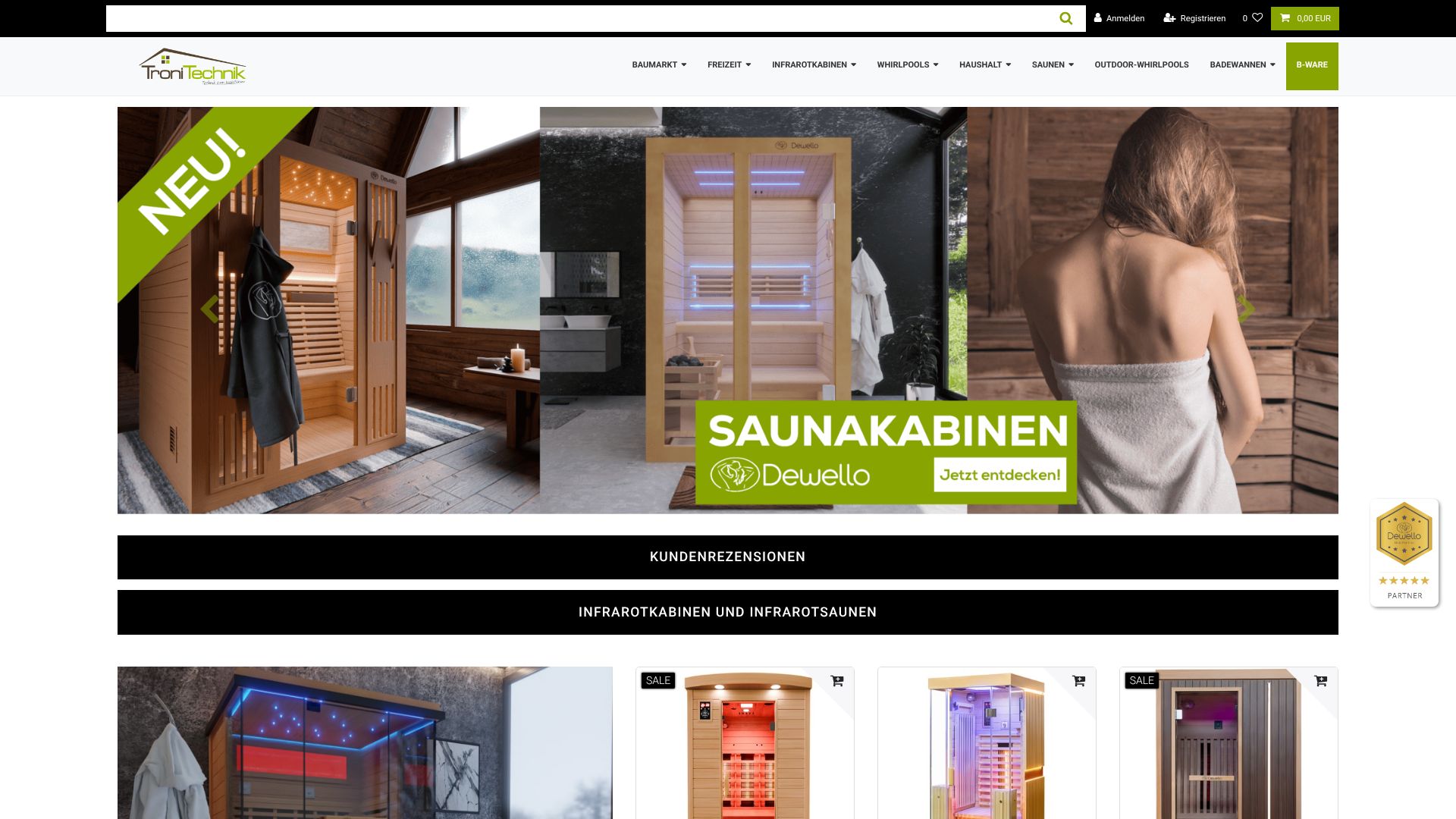 Screenshot von tronitechnik.de