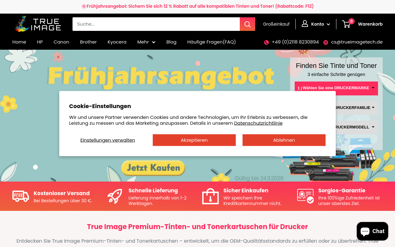 Screenshot von trueimagetech.de