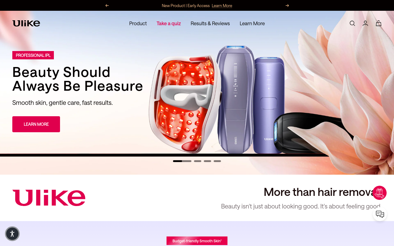 Screenshot von Ulike UK