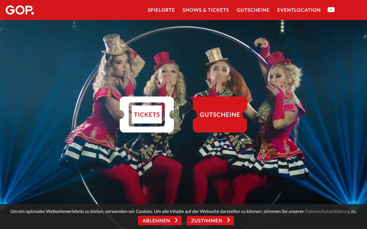 Screenshot von variete.de