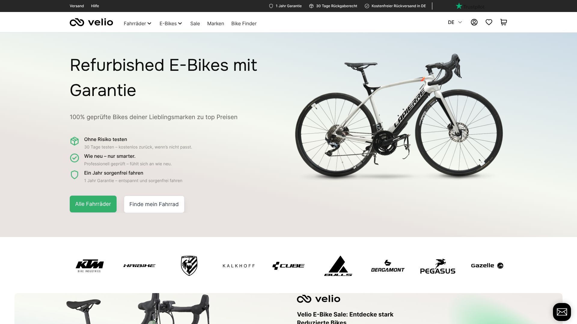 Screenshot von velio