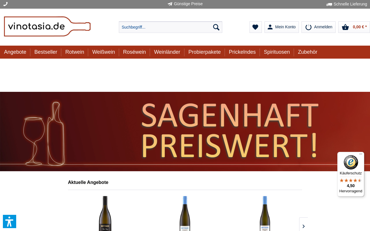 Screenshot von vinotasia.de