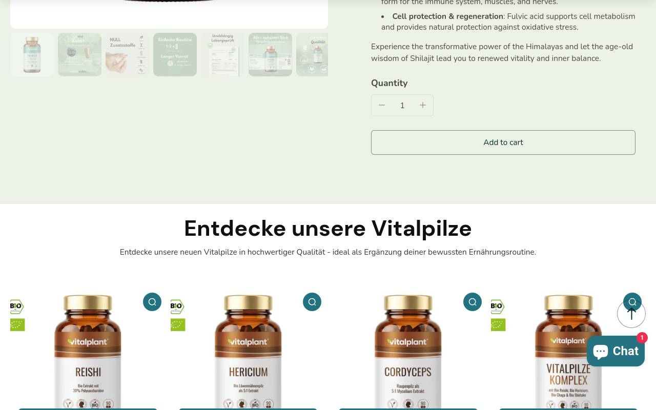 Screenshot von vitalplant