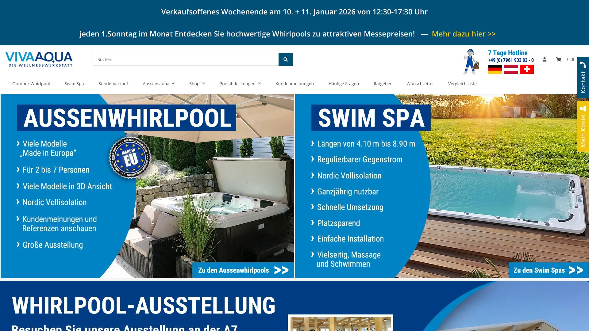 Screenshot von viva-aqua.de