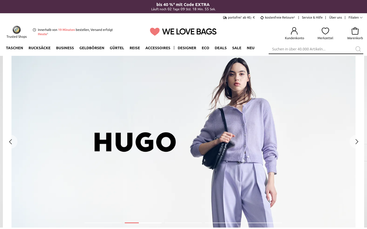 Screenshot von welovebags.de