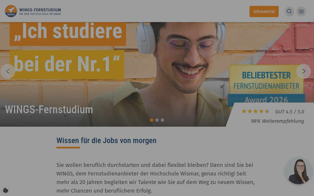 Screenshot von wings.hs-wismar.de