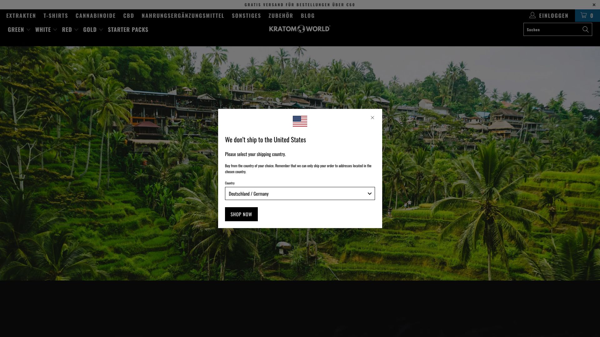 Screenshot von Kratom World DE