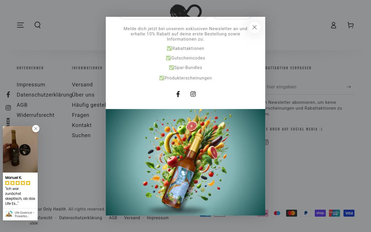 Screenshot von Your Only Health