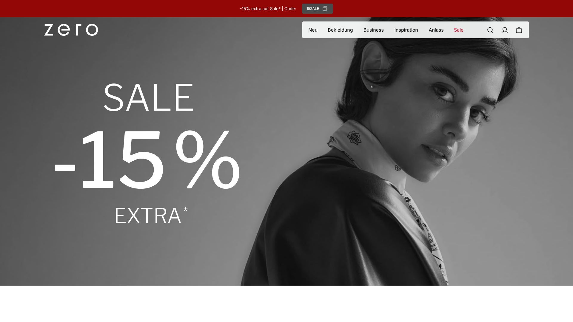 Screenshot von zero.de