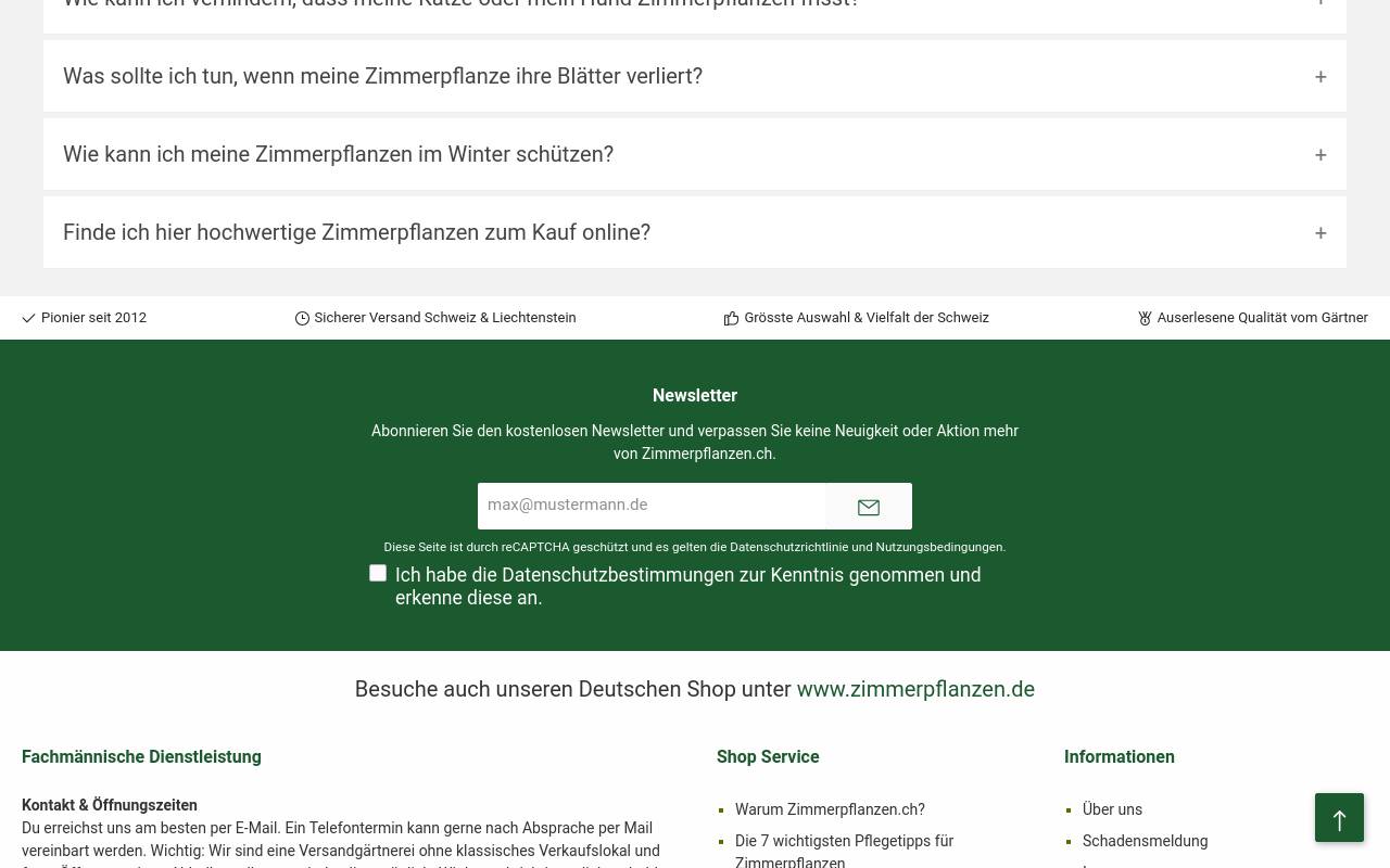 Screenshot von Zimmerpflanzen