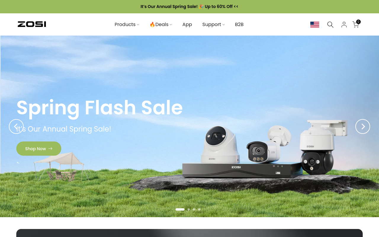 Screenshot von zositech.com