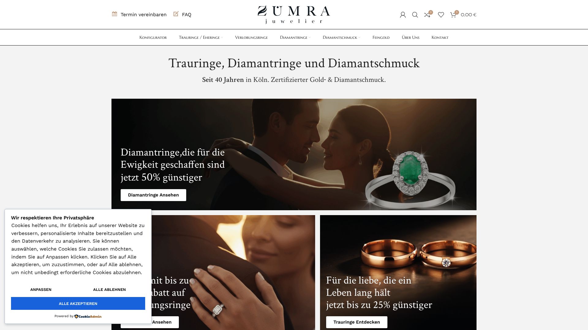 Screenshot von zumra.de